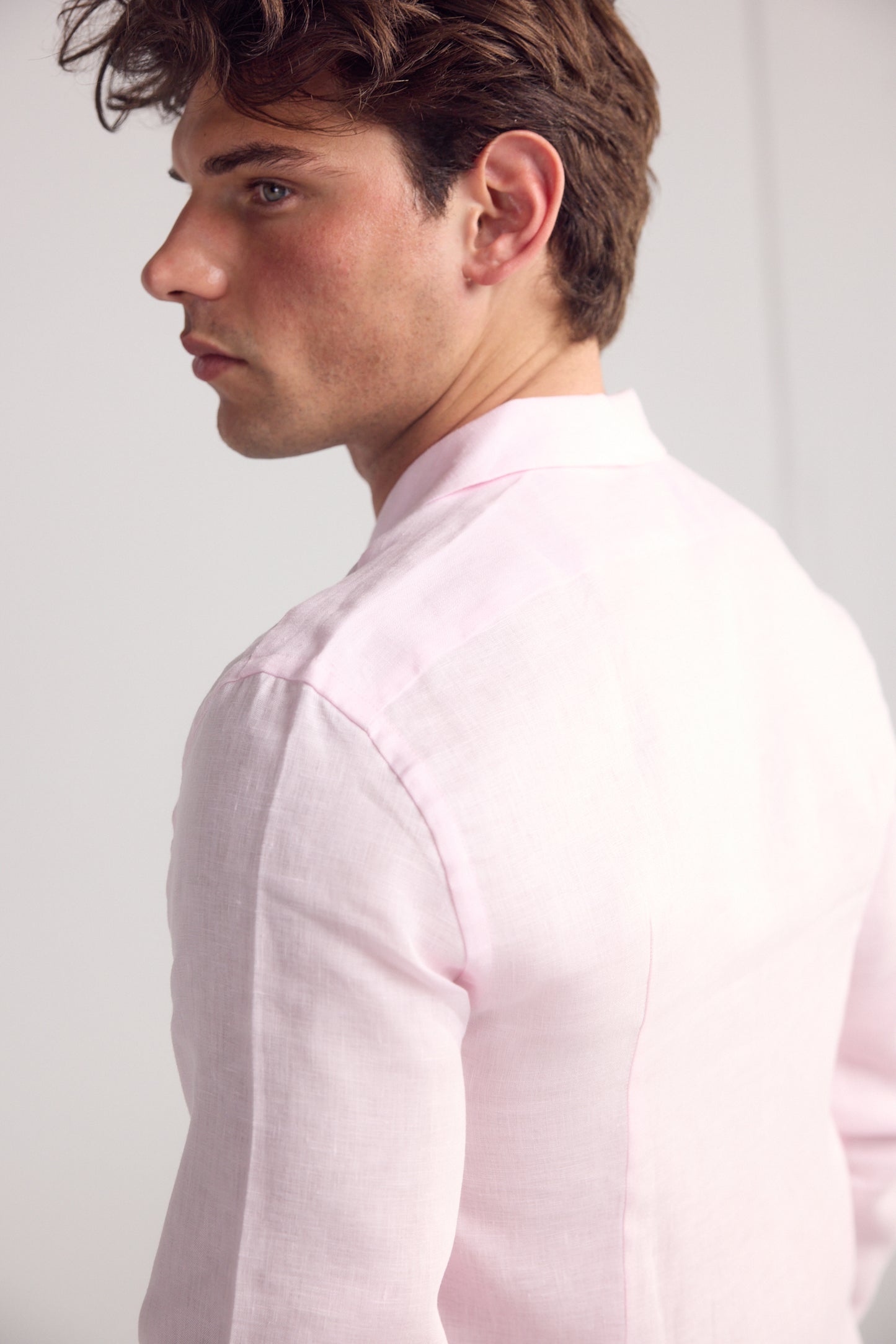 Light Pink Arista Linen Shirt