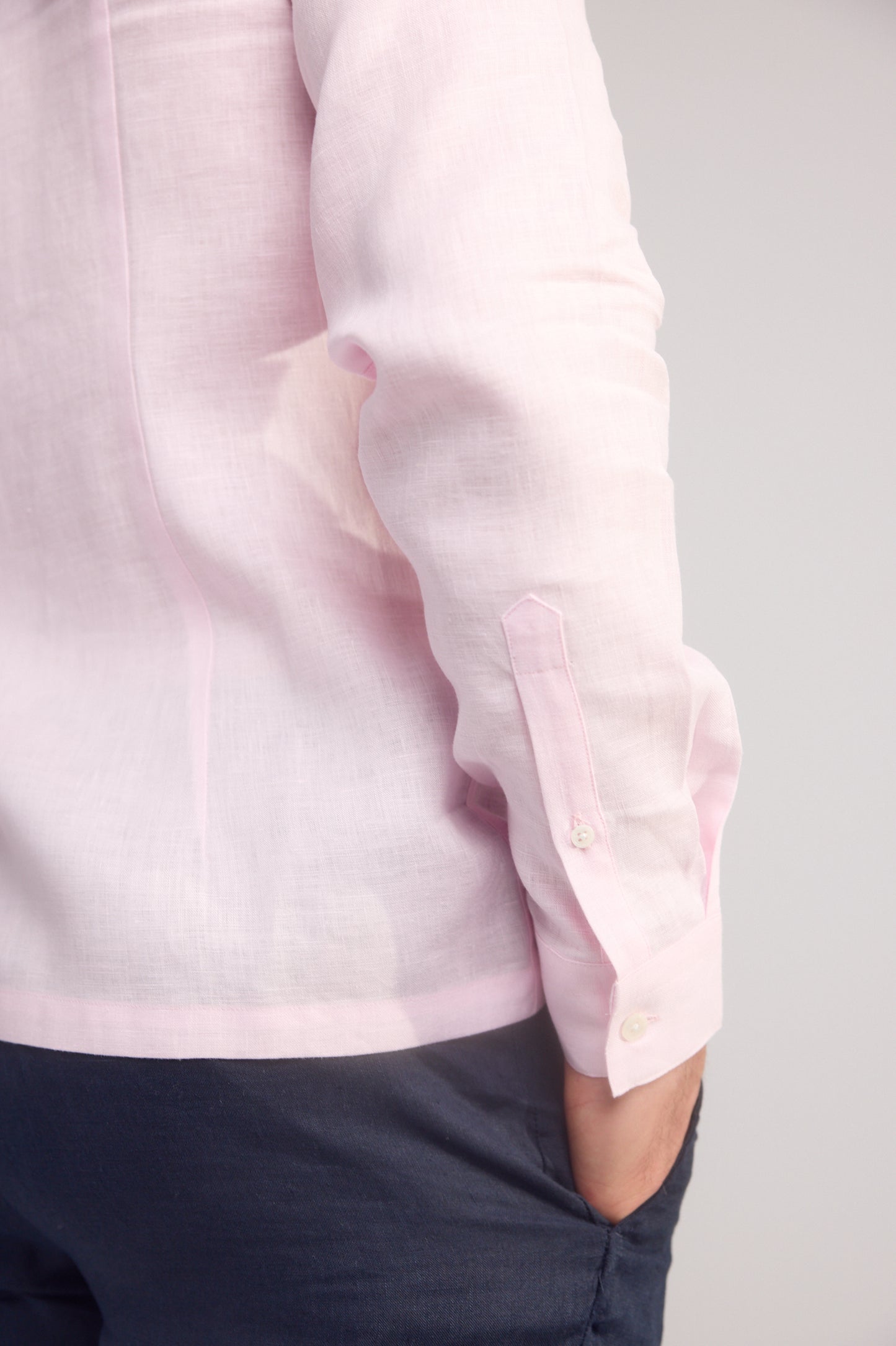 Light Pink Arista Linen Shirt