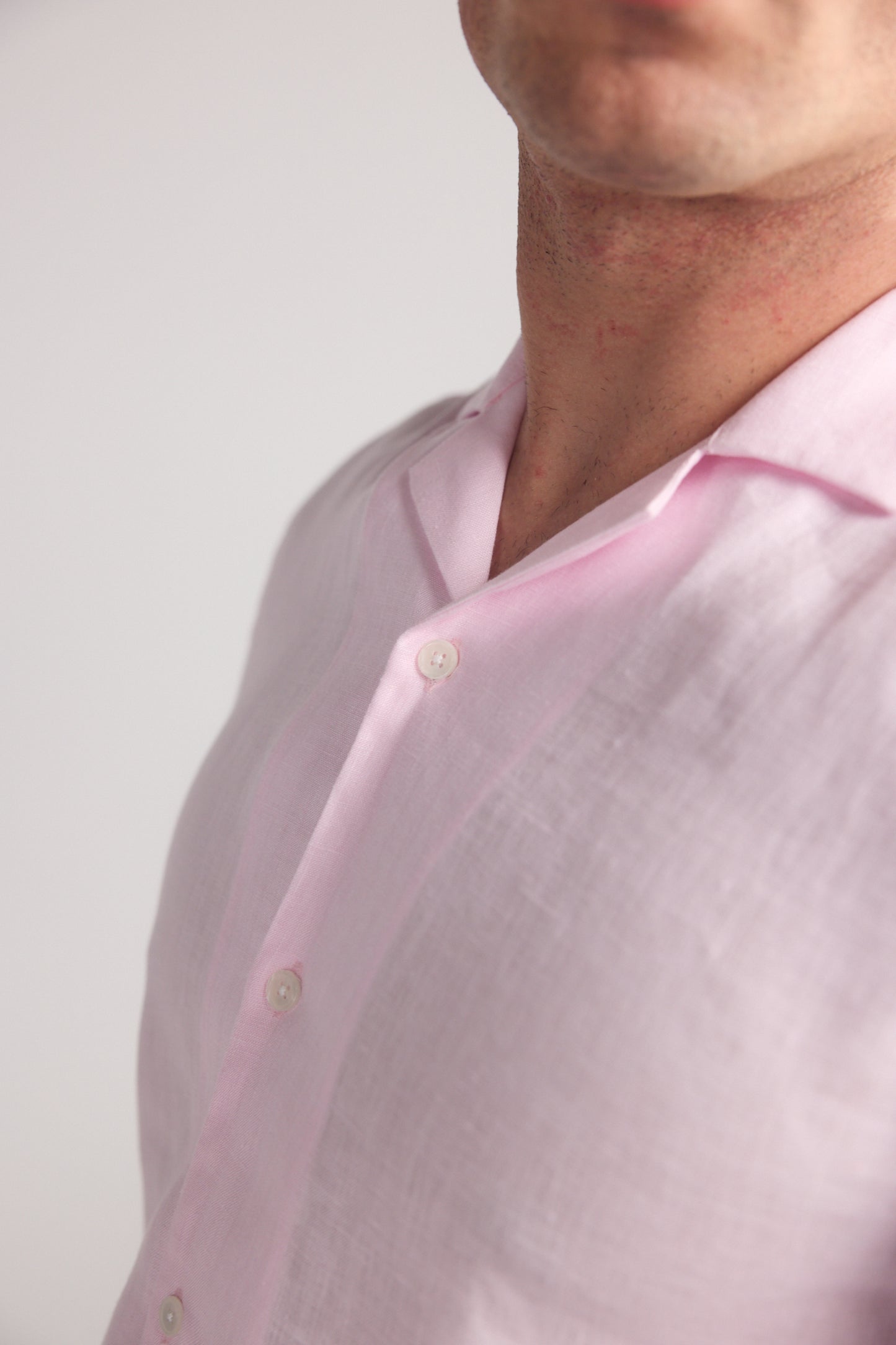 Light Pink Arista Linen Shirt